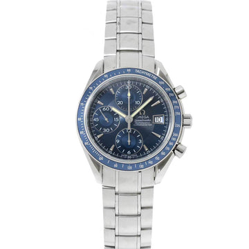 OMEGA Speedmaster Date 3212 80 Chronograph Men's Watch Blue Dial Automatic Winding