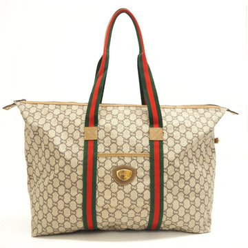 GUCCI/ GG Plus Sherry Line Tote Bag Beige Unisex