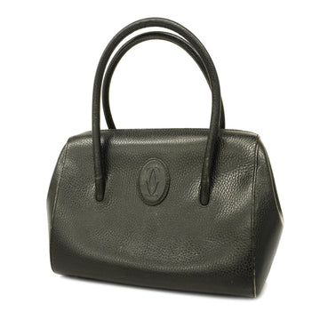 CARTIERAuth  Must Handbag Women's Leather Handbag Black
