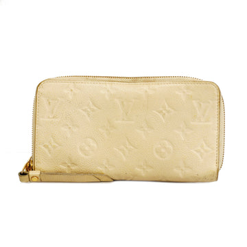 LOUIS VUITTONAuth  Monogram Empreinte Women's Long Wallet [bi-fold] Neige