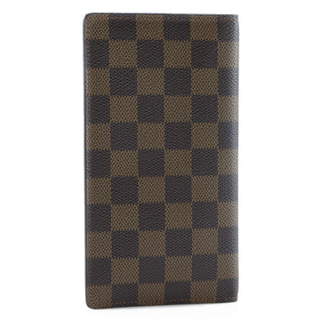 LOUIS VUITTON Porto Valeur Cult Credit Billfold N61823 Damier Canvas Brown AR0036 Men's