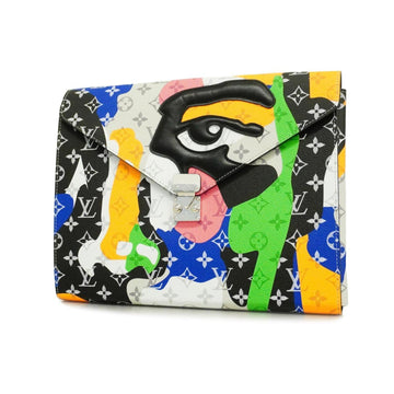 LOUIS VUITTON Clutch Bag Monogram LV Portrait Folder Mark GI0930 Multicolor Men's