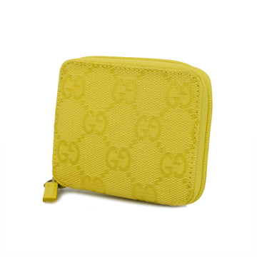 GUCCIAuth  Coin Case 030 0416 1578 Women's GG Canvas Coin Purse Yellow