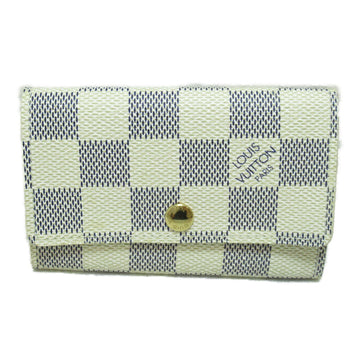 LOUIS VUITTON Multicles6 key holder White Damier Azur PVC coated canvas N61745