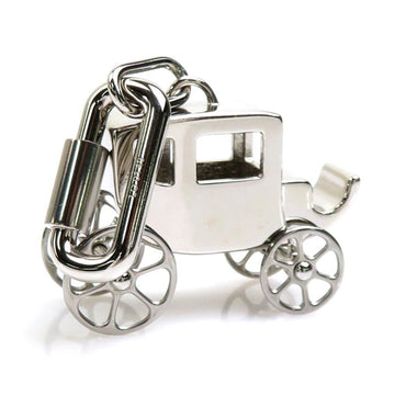 HERMES Charm Curiosity Carriage Metal Silver Unisex