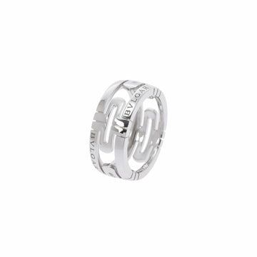 Bvlgari Parente Schilling #50 No. 10 Unisex K18WG Ring