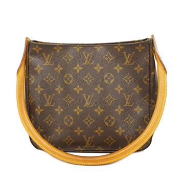 LOUIS VUITTON Shoulder Bag Monogram Looping MM M51146 Brown Ladies