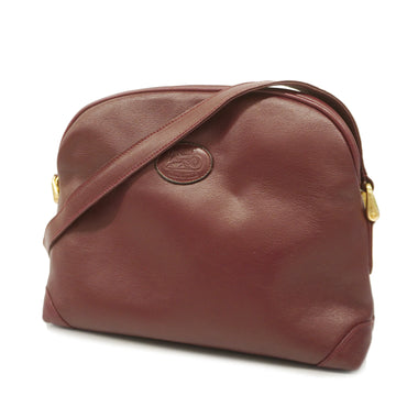 CELINEAuth  Shoulder Bag Women's Leather Shoulder Bag Bordeaux