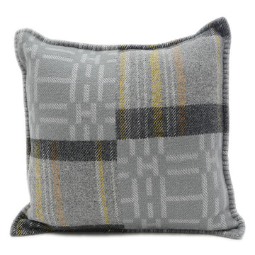 HERMES Scott'H Pillow Cushion Gray Wool 100%