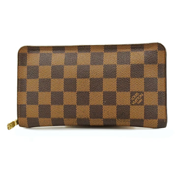 LOUIS VUITTONAuth  Damier Porte Monnaie Zippe N61728 Long Wallet [bi-fold]