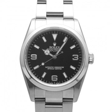 ROLEX Explorer I 114270 black dial watch men