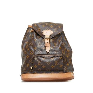 LOUIS VUITTON Monogram Montsuri MM Rucksack Backpack M51136 Brown PVC Leather Ladies