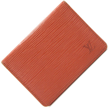 LOUIS VUITTON Pass Case Epi Porto 2 Cult Vertical M63203 Kenyan Brown Men's ID Card