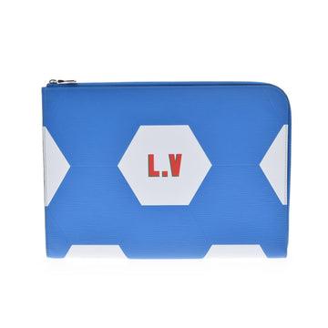 Louis Vuitton Epi Pochette Jules GM W Cup Limited Blue M63231 Men's Leather Clutch Bag