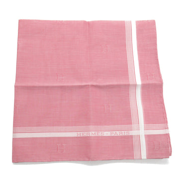 HERMES handkerchief Pink cotton