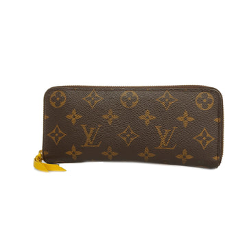 LOUIS VUITTONAuth  Monogram Portefeuille Clemence M60744 Long Wallet Mimosa