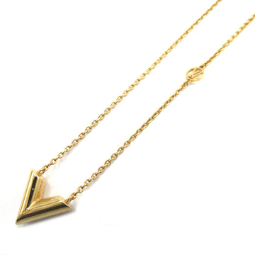 LOUIS VUITTON Necklace . Essential V Necklace Gold Gold Plated Gold