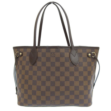 LOUIS VUITTON Damier Neverfull PM Tote Bag Ebene N51109