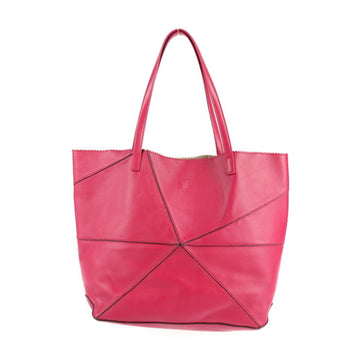 LOEWE Origami Ara Anagram Tote Bag Leather Pink Shoulder