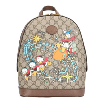 GUCCI GG Supreme Donald Duck Backpack/Daypack Leather 552884 493075 Women's
