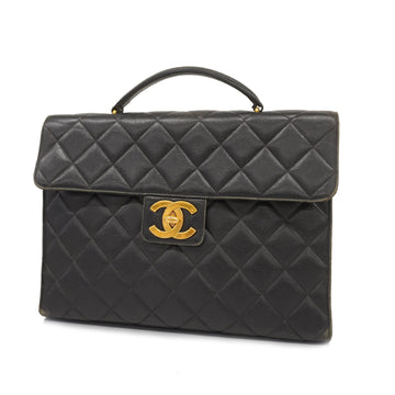 Chanel Briefcase Matelasse Caviar Skin Black Gold metal
