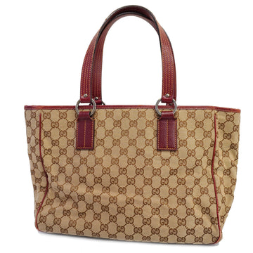 GUCCIAuth  Tote Bag 113017 Women's GG Canvas Beige,Bordeaux