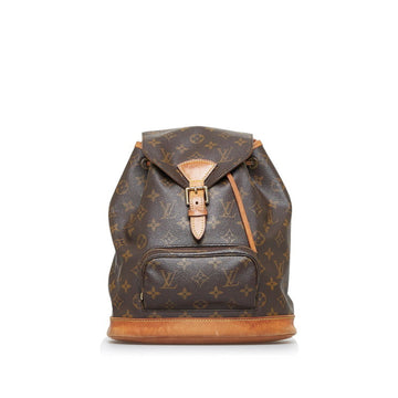 LOUIS VUITTON Monogram Montsuri MM Rucksack Backpack M51136 Brown PVC Leather Ladies