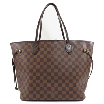 Louis Vuitton N51105 Neverfull MM Damier Ebene Tote Bag Canvas Ladies