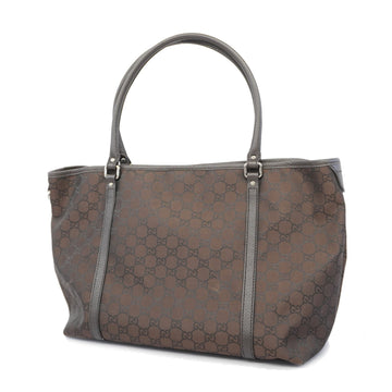 Gucci Shima 265695 Women's Nylon Handbag,Tote Bag Brown