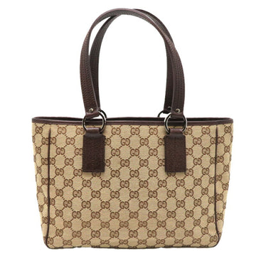 GUCCI Tote Bag Women's Shoulder 113019 GG Canvas Brown