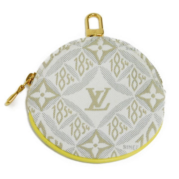 LOUIS VUITTON Wallet/Coin Case Portomone Long Round Ecru Jaune Yellow Monogram Jacquard SINCE 1854 M81173 Men Women