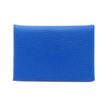 HERMES Calviduo Blue Blue france Shave leather