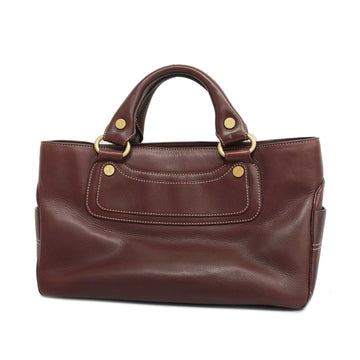 CELINEAuth  Boogie Bag Women's Leather Handbag Brown