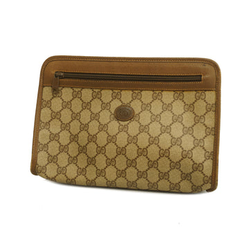 GUCCIAuth  Clutch Bag 111 01 037 Women's GG Supreme Clutch Bag Beige