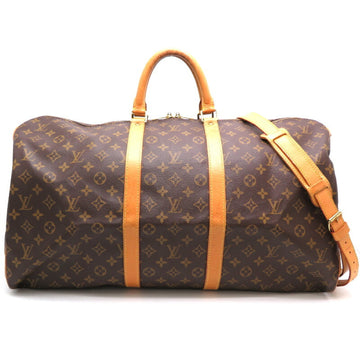 LOUIS VUITTON Keepall 55 Women's Boston Bag M41414 Monogram Monogram/Brown