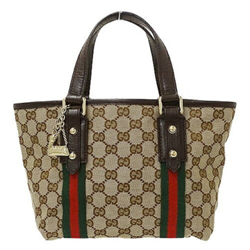 GUCCI Bag Ladies Handbag Tote GG Canvas Sherry Beige Brown 139261