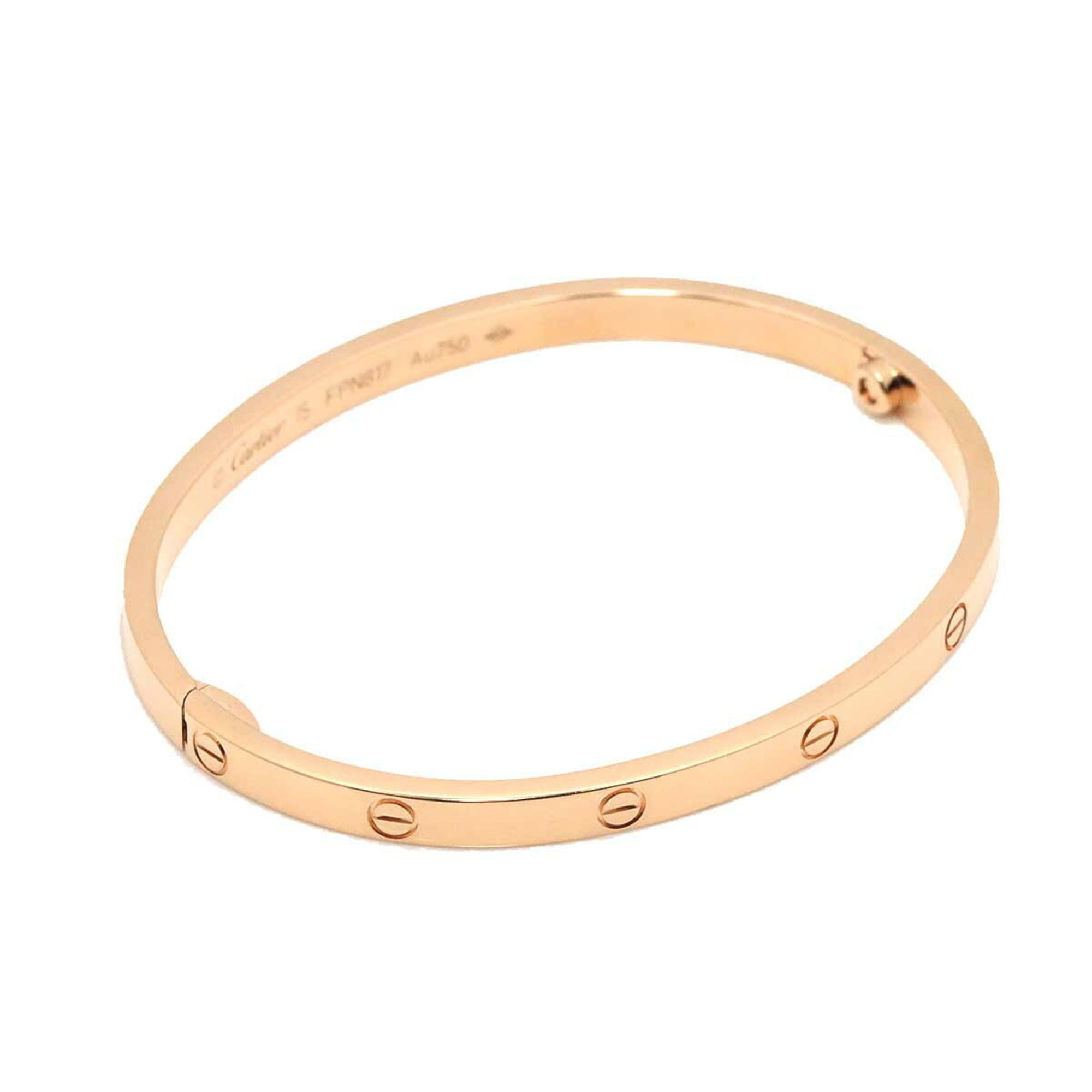 Cartier Love Bracelet SM 15 K18 PG Pink Gold 750 Bangle