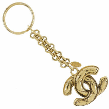 CHANEL key ring gold-plated ladies holder