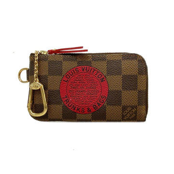 LOUIS VUITTON Wallet/Coin Case Damier Portefeuille Comprise T&B N61740 Brown Red Ladies