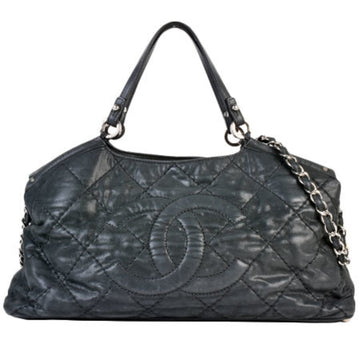 Chanel 2way handbag No. 16 here mark matelasse sparkle leather black A67045