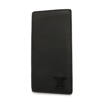 LOUIS VUITTONAuth  Aerogram Portefeuil Brother NM M69980 Men's Long Wallet [bi-fold] Noir