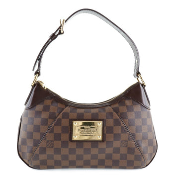 Louis Vuitton Thames PM N48180 Damier Canvas Brown AR3088 Women's Shoulder Bag