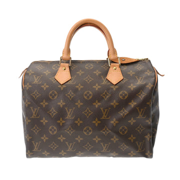 LOUIS VUITTON Monogram Speedy 30 Brown M41526 Women's Canvas Handbag