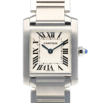 Cartier Tank Francaise SM Watch Stainless Steel 2384 Ladies