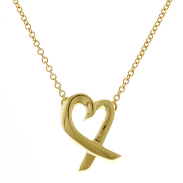 TIFFANY&Co. Loving Heart Necklace 18K K18 Yellow Gold Women's R&K Recycle King