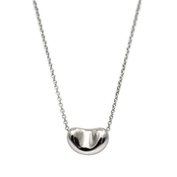 TIFFANY Bean Necklace Silver Elsa Peretti Ag 925 &Co. Engraved 10mm 1cm Pendant Women's
