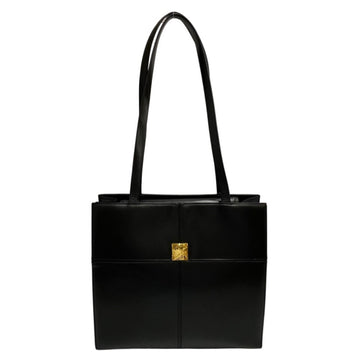 YVES SAINT LAURENT logo metal fittings leather genuine mini tote bag handbag black