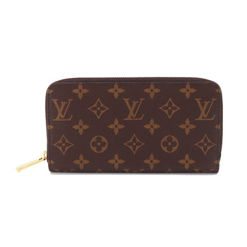 LOUIS VUITTON Monogram Zippy Wallet Round Zipper Long Brown M42616 RFID