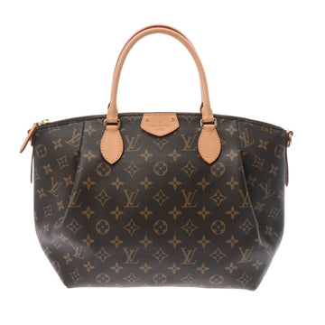 LOUIS VUITTON Monogram Turen MM Brown M48814 Women's Canvas Handbag