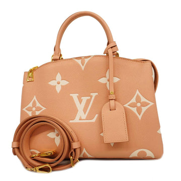 LOUIS VUITTON Handbag Monogram Empreinte Petit Palais PM M46353 Rose Trianon Creme Ladies